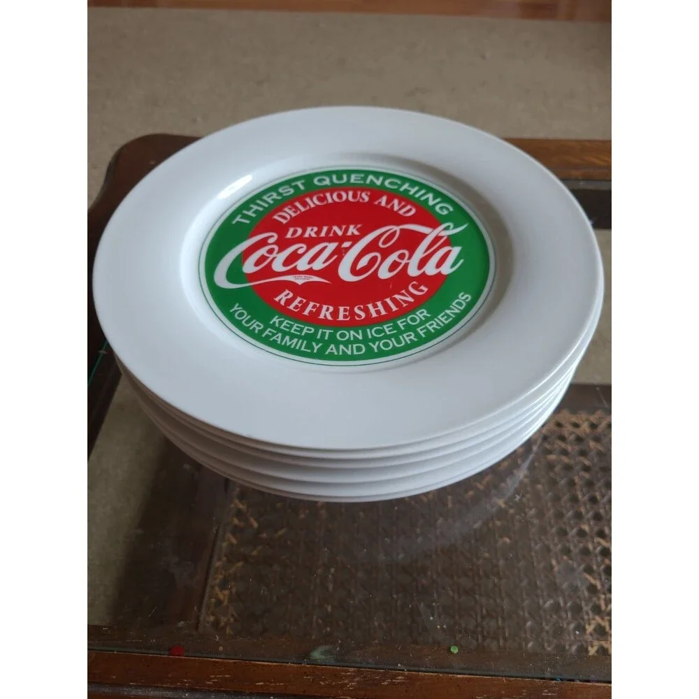 Coke-Cola Set of 6 Plates 10.5